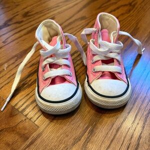 Little kid Pink High-Top Sneakers
